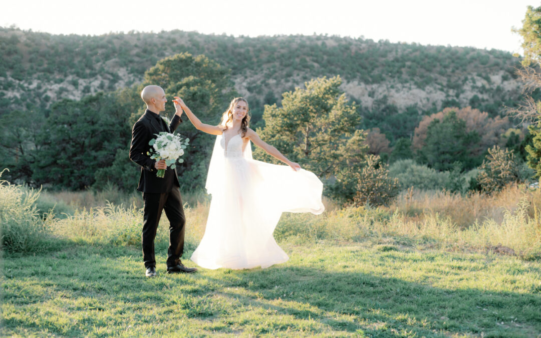 bride and groom during their wedding timeline